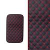 Quilted Embroidery PU Leather Car Armrest Box Cover Pad Center Console Protector