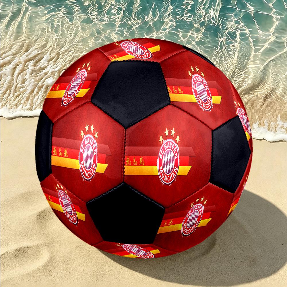 1pc Bayern Munich Crest Standard Size 5 Soccer Ball, Durable Game Soccer Ball for School Park Training & Daily Entertainment Zq7141