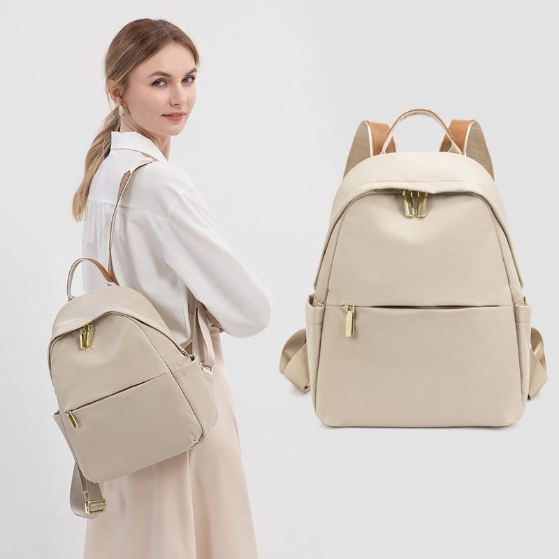 New Women's Backpack Oxford Cloth Versatile College Student Schoolbag Simple Large Capacity Backpack Casual Travel Bag