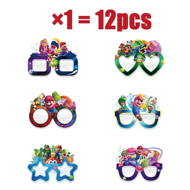 New Mario Galaxy Series Theme Birthday Decoration Party Supplies Tablecloth Props Paper Glasses Cup Kit Disposable Tablewar