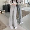 2026 High-Waisted Wide-Leg Pants - Spring/Autumn Casual Korean Style, Plus Size, Slimming & Loose Fit