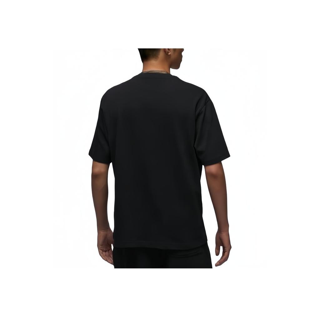 Jordan Flight Essentials Solid Color Casual Crew Neck Short Sleeve T-Shirt Men Tops Black FZ1913-010