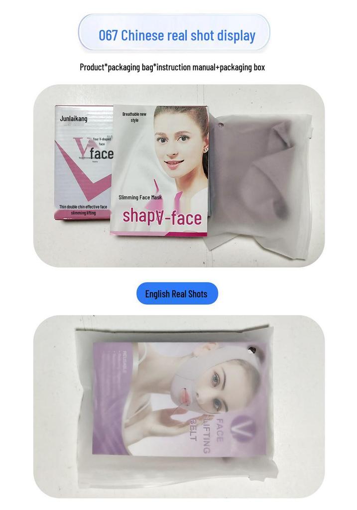 Universal English Face Slimming & Lifting Band - Celebrity Style V-Shape Jawline Enhancer