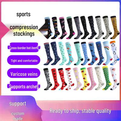 Unisex Outdoor Kompressions-Sportsocken: Elastisch, Kniehoch, für Radfahren & Fitness