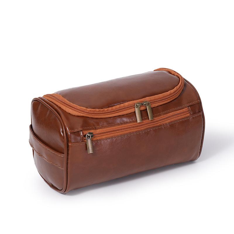 Pu Leather Cosmetic Bag Portable Large Capacity Partition Storage Bag Travel Waterproof Storage Bag Toilet Bag Makeup Bag