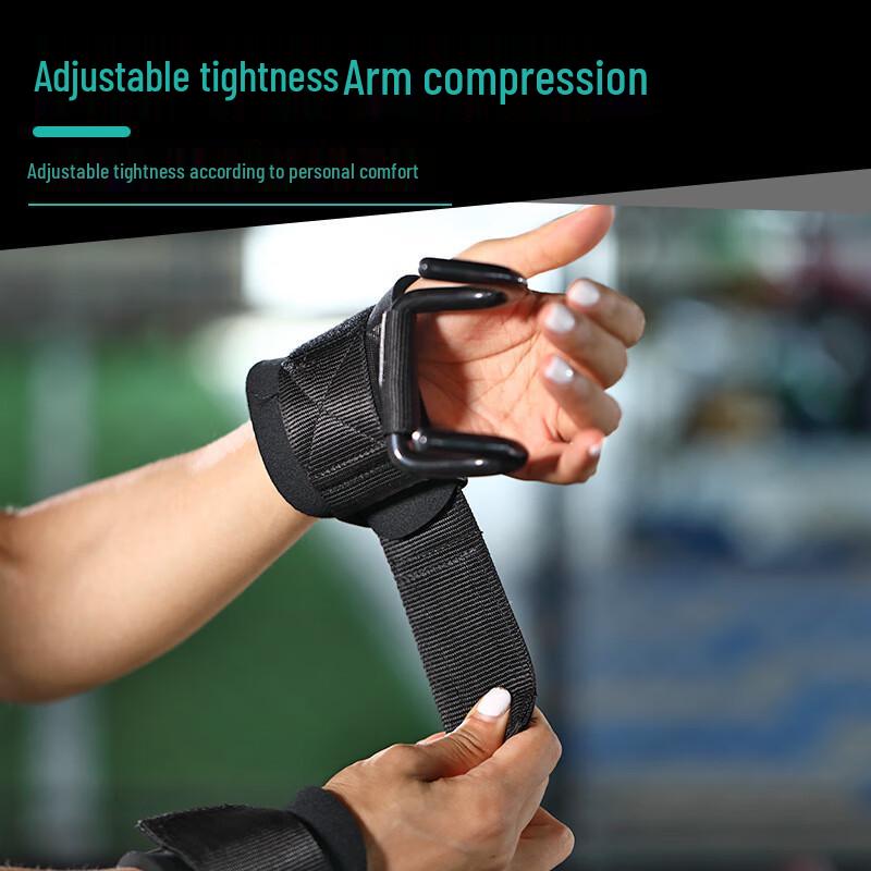 WEZHO Weightlifting Hooks with Wrist Wraps