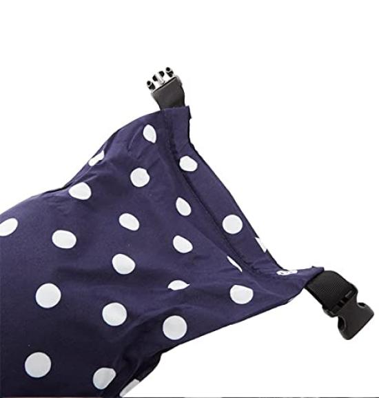 KiU Heavy Rain Poncho for and with Storage and Bohemian Cycling, Water-Repellent Waterproof, Bag, Men's Women's, Blue, K64-137