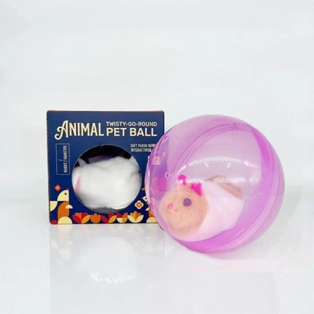 Transparent Pet Rolling Ball Built-in Animal Plastic Material Pet Exercise Active Ball Design Self-Rotating