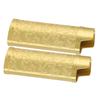 2 Pcs Lighter Case Zinc Alloy Vintage Floral Stamped Classical Elegant Lighter Sleeve Cover Gold