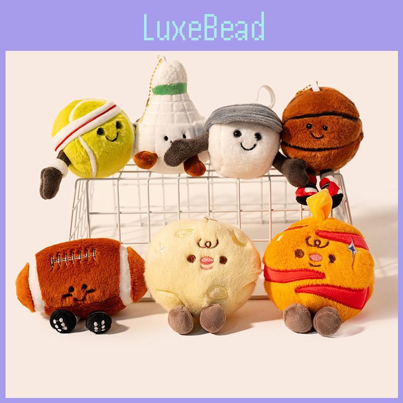 Balls Plush Pendant Badminton Keychain Room Decor Bag Decoration Gift Birthday