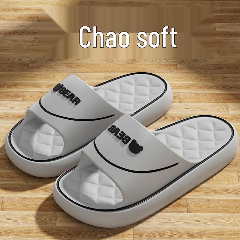 Men's Thick-Soled Sandals for Outdoor & Indoor Use - EVA, Non-Slip, Odor-Resistant, Bathroom, Summer Wear. Suitable for Women.