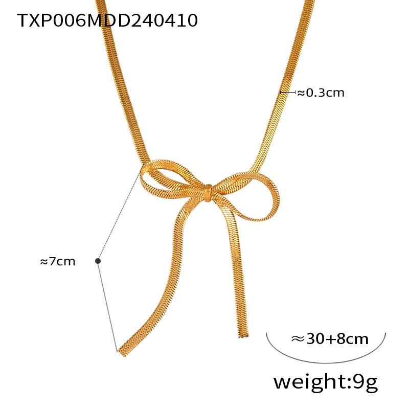

Meier Bowearring bowknot jewelry - niche metal, instagram-style design jewelry set