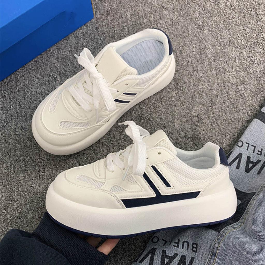 Big Head Shoes Women's Spring and Summer New Good-looking Versatile Casual White Shoes Feel Canvas Shoes