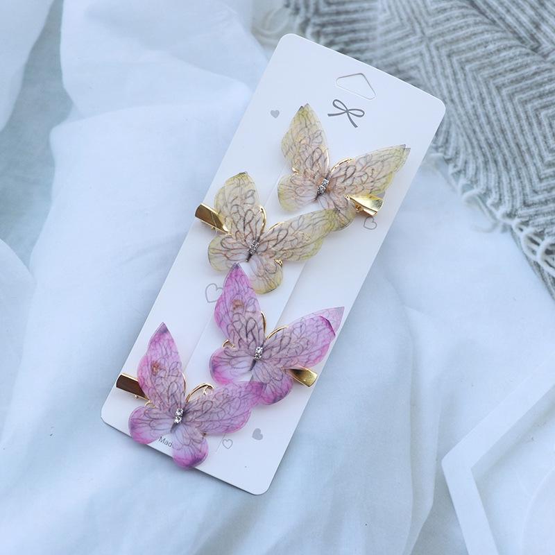 Princess Fairy Butterfly Hair Clips – Cute Children's Hair Accessories, Bangs & Side Clips