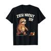 Sloth Humor Saying Dont Pull Like That Snail Hiking T Shirt Vintage Stretched Casual Graphic Breathable Fashion