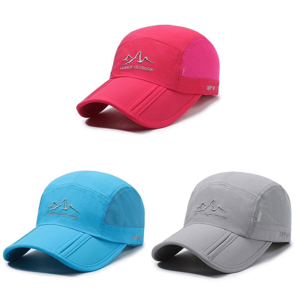 Polyester Breathable Baseball Cap With Sun Protection For Outdoor Sports And Casual Wear
