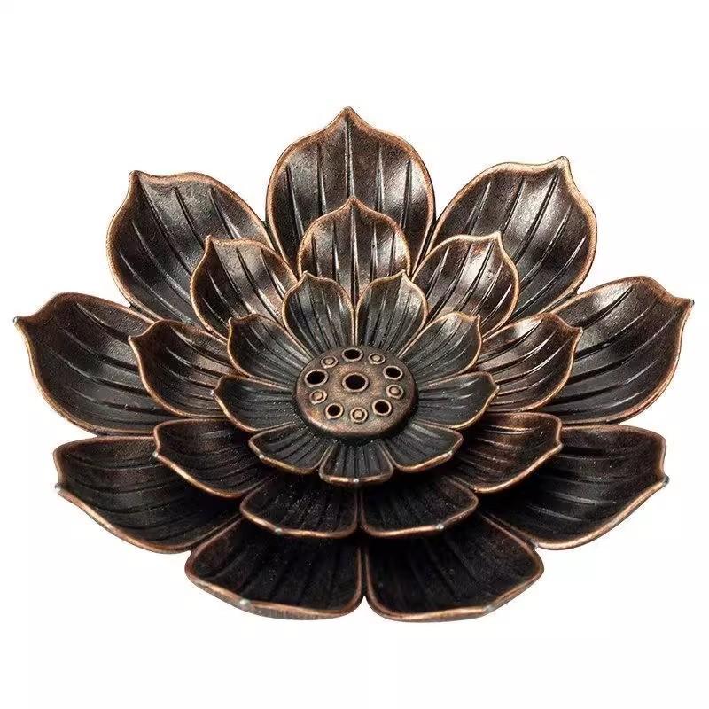 Lotus Incense Holder – Indoor Sandalwood Incense Burner and Home Ornament Craft