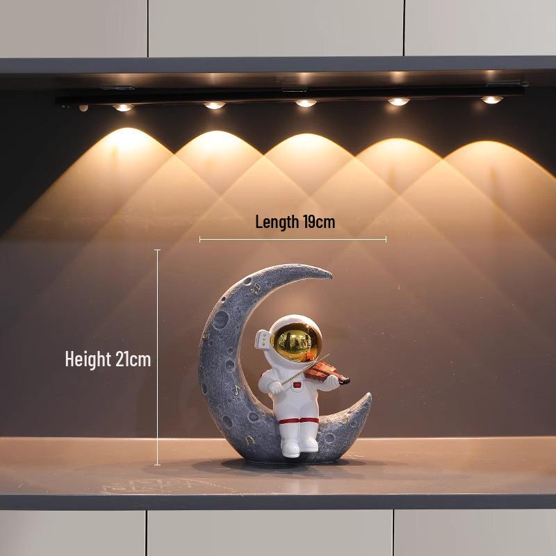 Astronaut Boy Globe Ornament: Luxurious Birthday Gift & Decorative Piece for Living Room or Wine Cabinet.