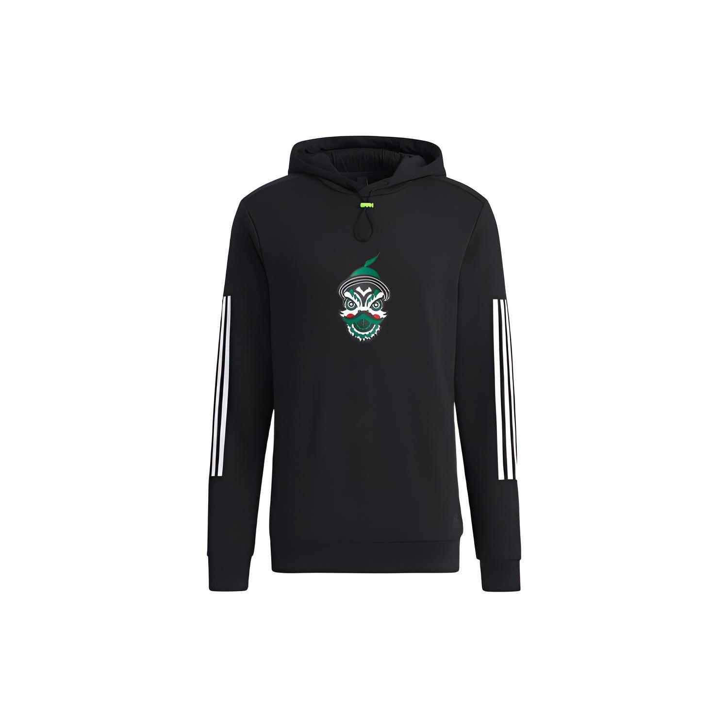 adidas Lion Zhang Training Sports Pullover Couple Style Black Unisex H43796 L