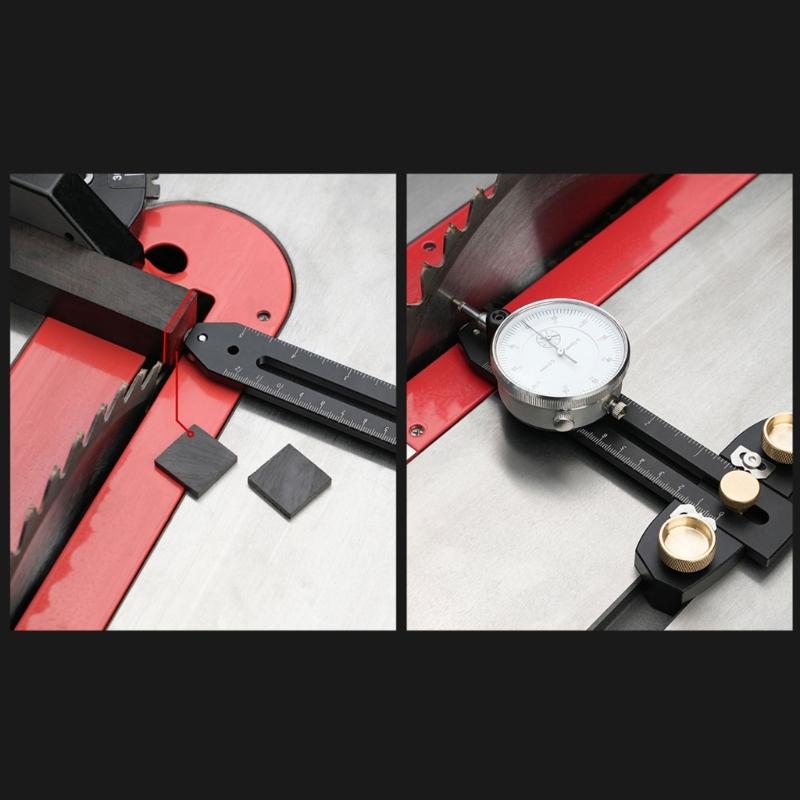 MachineryAlignment System with Dial Indicator,Aluminum Precisions Dial Indicator Quick Adjustment Setups Table Saw Gauges