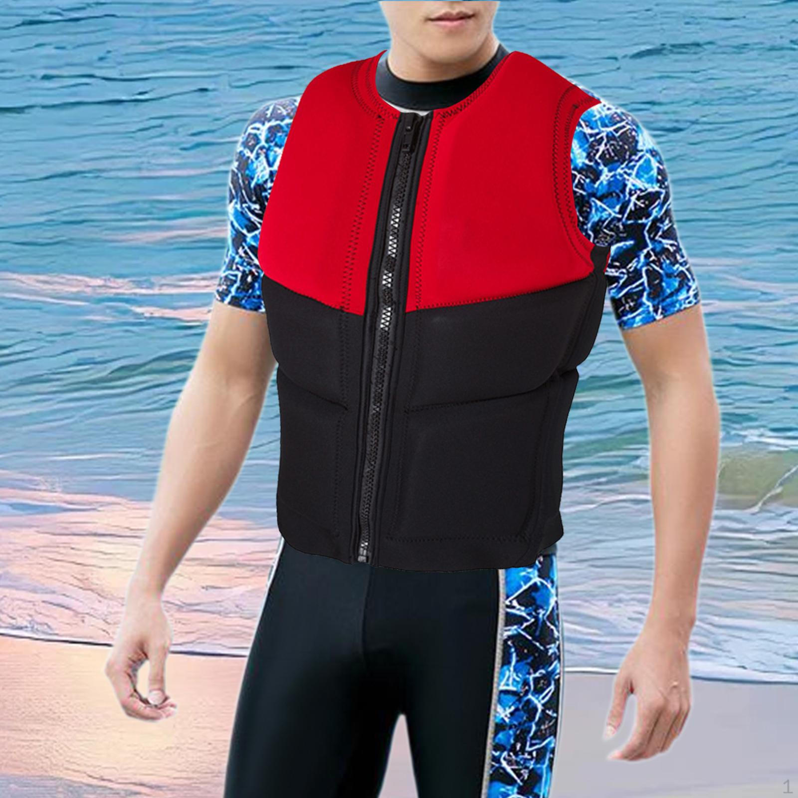 

Плавательный жилет из неопрена, портативный спасательный жилет для вейкбординга, парусного спорта, серфинга XXL