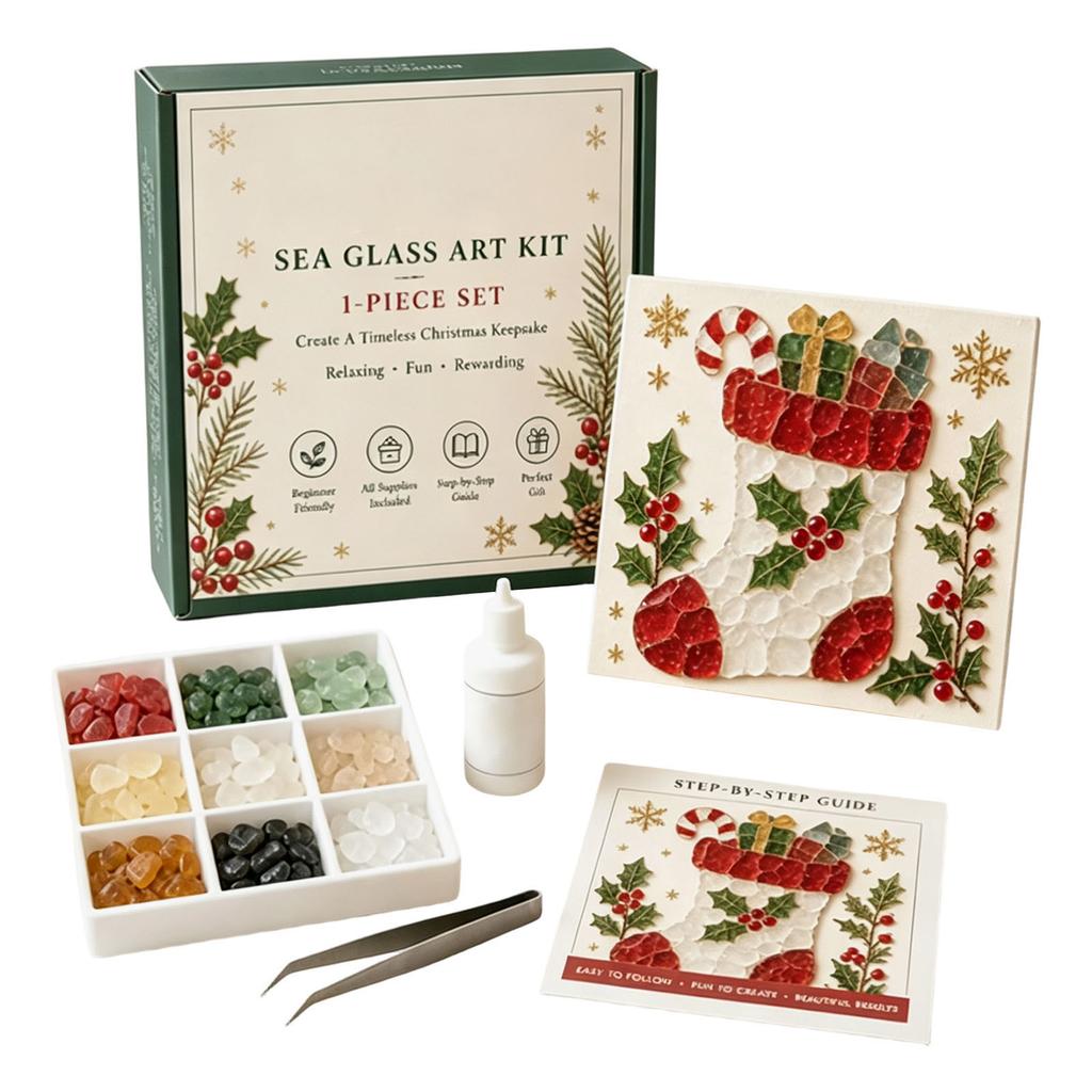 Sea Glass Christmas Kit - DIY Ornament Set