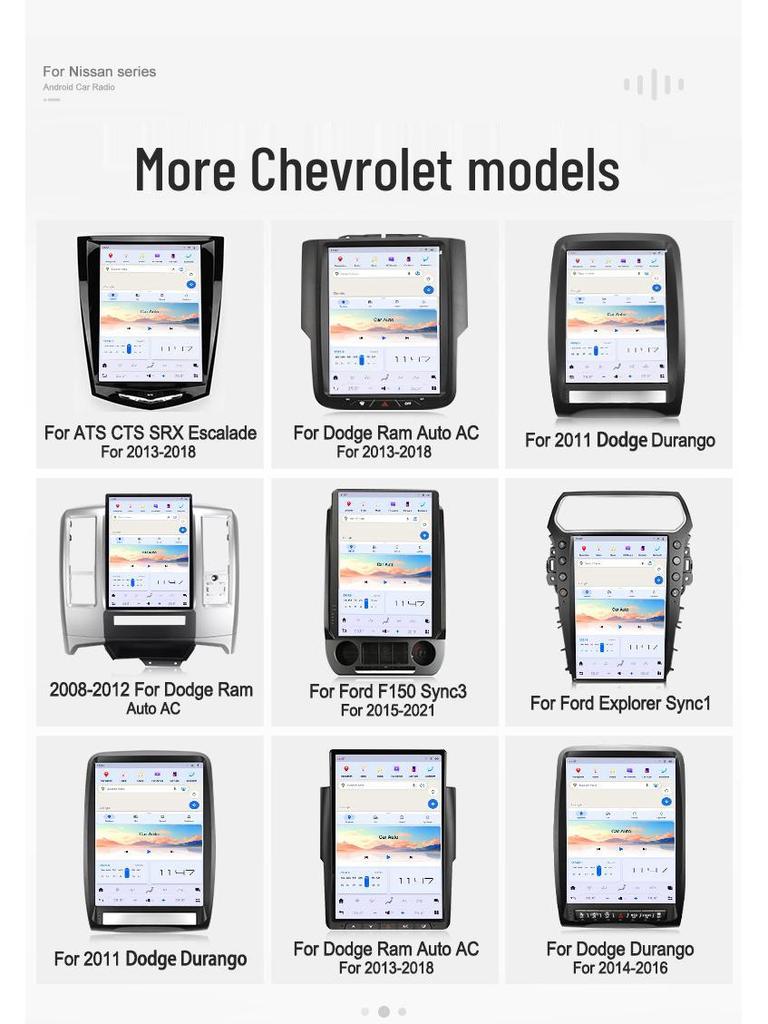 Compatible with 2012-2020 Nissan Pathfinder: 14.8-inch Android Car Stereo with Qualcomm Central Control and Navigation.
