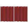 VidaXL Voile Curtains with Eyelets 2 Pcs Bordeaux Red, Net Curtain, Sheer Curtain, Window Voile, Treatment 4102155