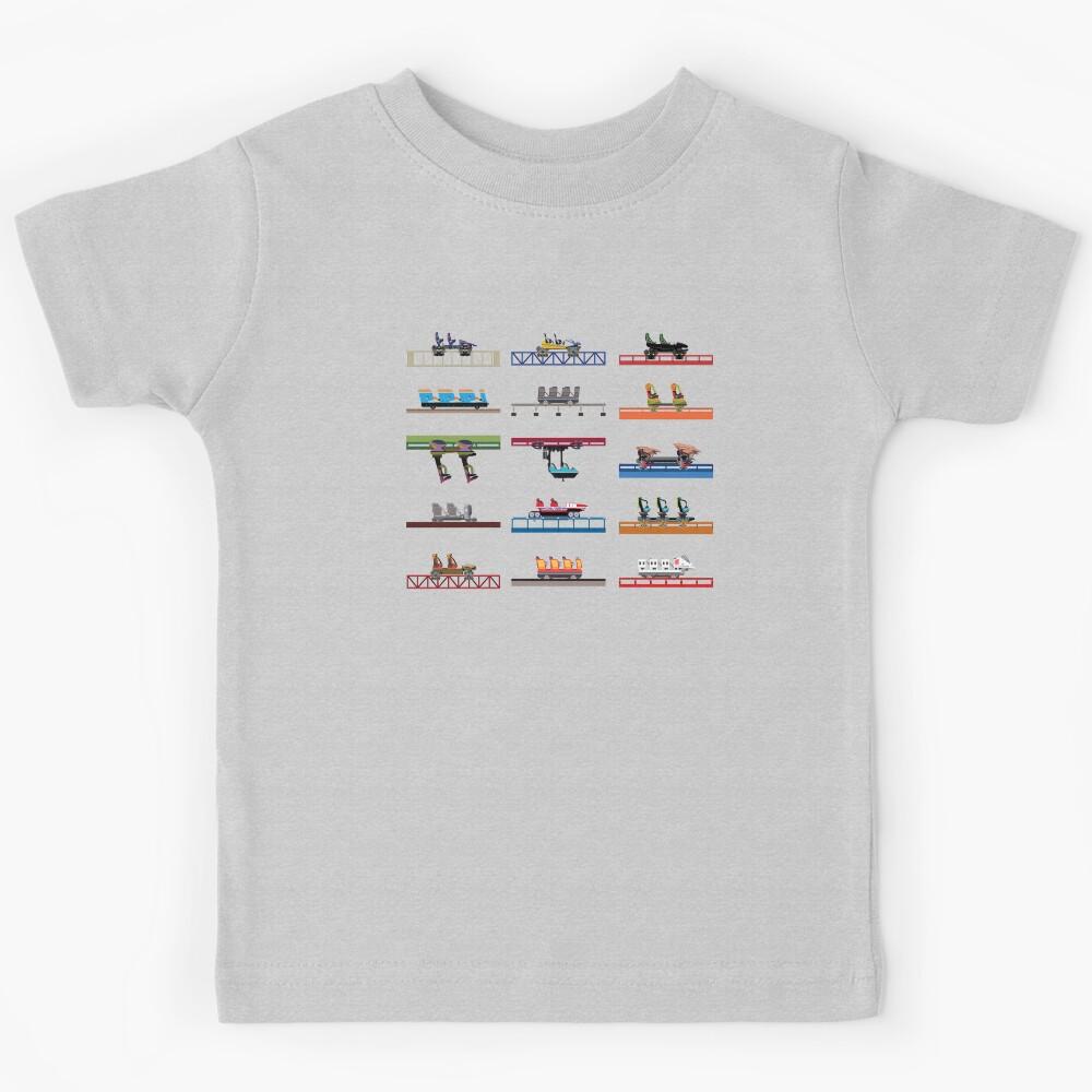 Cedar Poiint Coaster Cars Design 2025 - With TT2 & Sirens Curse! Kids T-Shirt 170