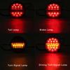1pcs 25LED 12V 24V Universial Car Tail Light Rear Stop Indicator Brake Light Round Signal Trailer Truck Caravan Van Lorry