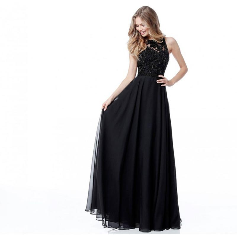 Женские вечерние платья, хиты продаж из шифона S чёрный