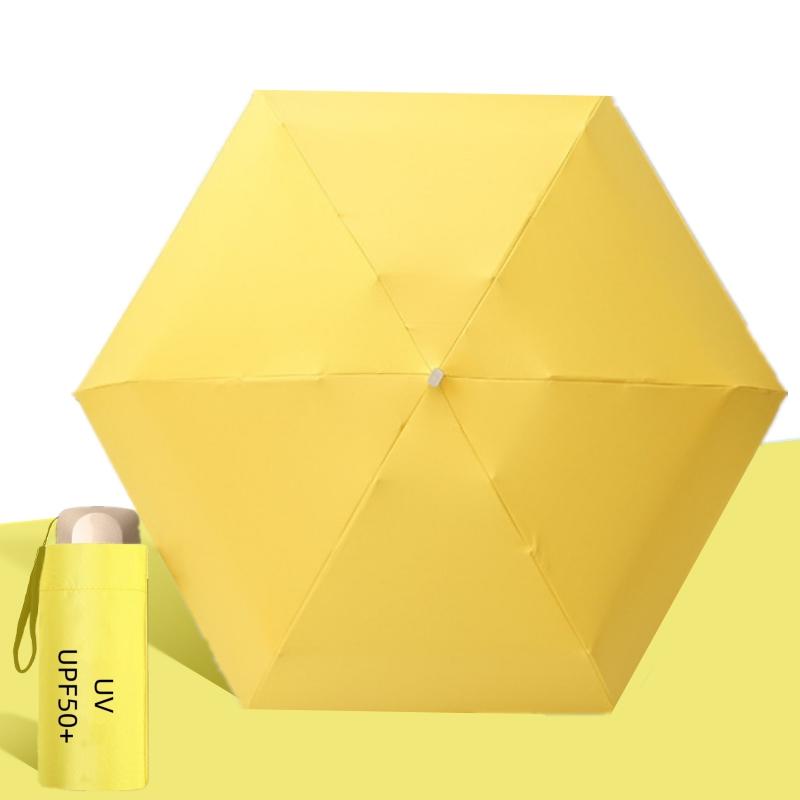 Parasol UPF50+ Mini Kieszonkowy Parasol Przeciwsłoneczny Przenośny Winyl Składany Deszczowy Podróżny Parasol Ochrona UV Parasol Kapsułkowy