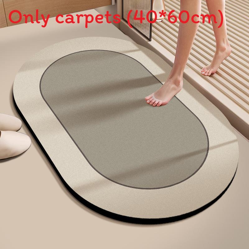 Modern Minimalist Diatomaceous Bathroom Rug With Non Slip Water Absorption For Home Use