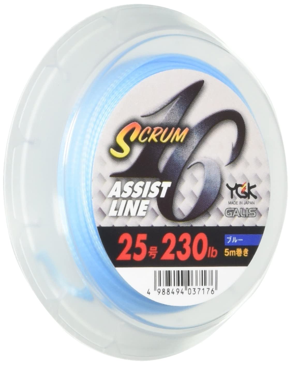 

Gallis Scrum 16 5m Dyneema Blue 230LB Size 25 X-Braid 16-strand синій