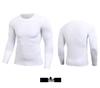 Men's Solid Color Long Sleeve Compression Sport Shirt - Sweat-Wicking, Quick-Drying, Elastic Fitness Running Top