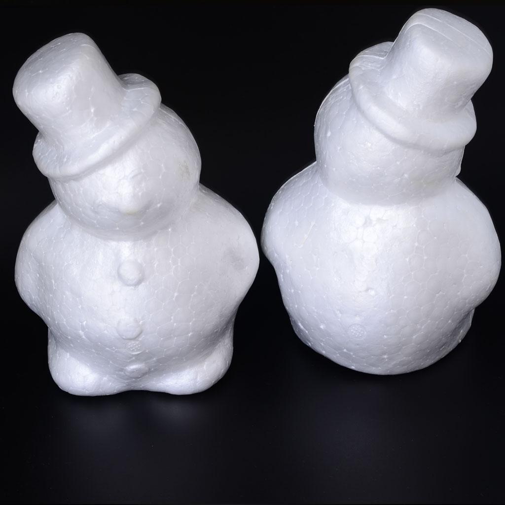 Styrofoam Foam Material Handwork White Polystyrene Ornaments for Christmas Snowman Decorations DIY Art Projects