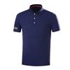Pánská ledová hedvábná polokošile Ležérní polokošile Lehká obchodní klopa T-Shirt 