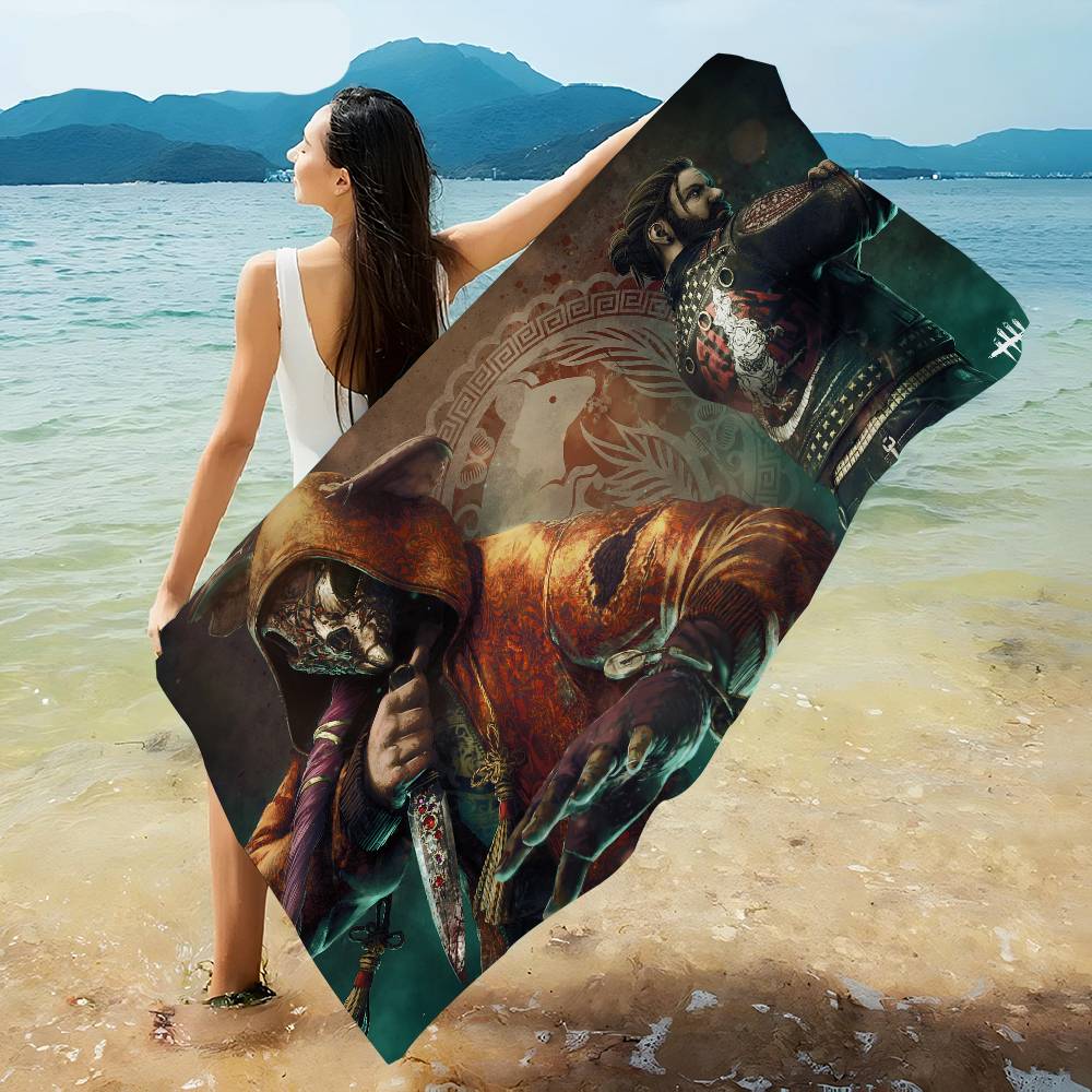Video D-Daylight Game By D-Dead Big Microfiber Beach Towels Quick Dry Towel Sand Beach Towels Pool Towel for Travel Swim Pool