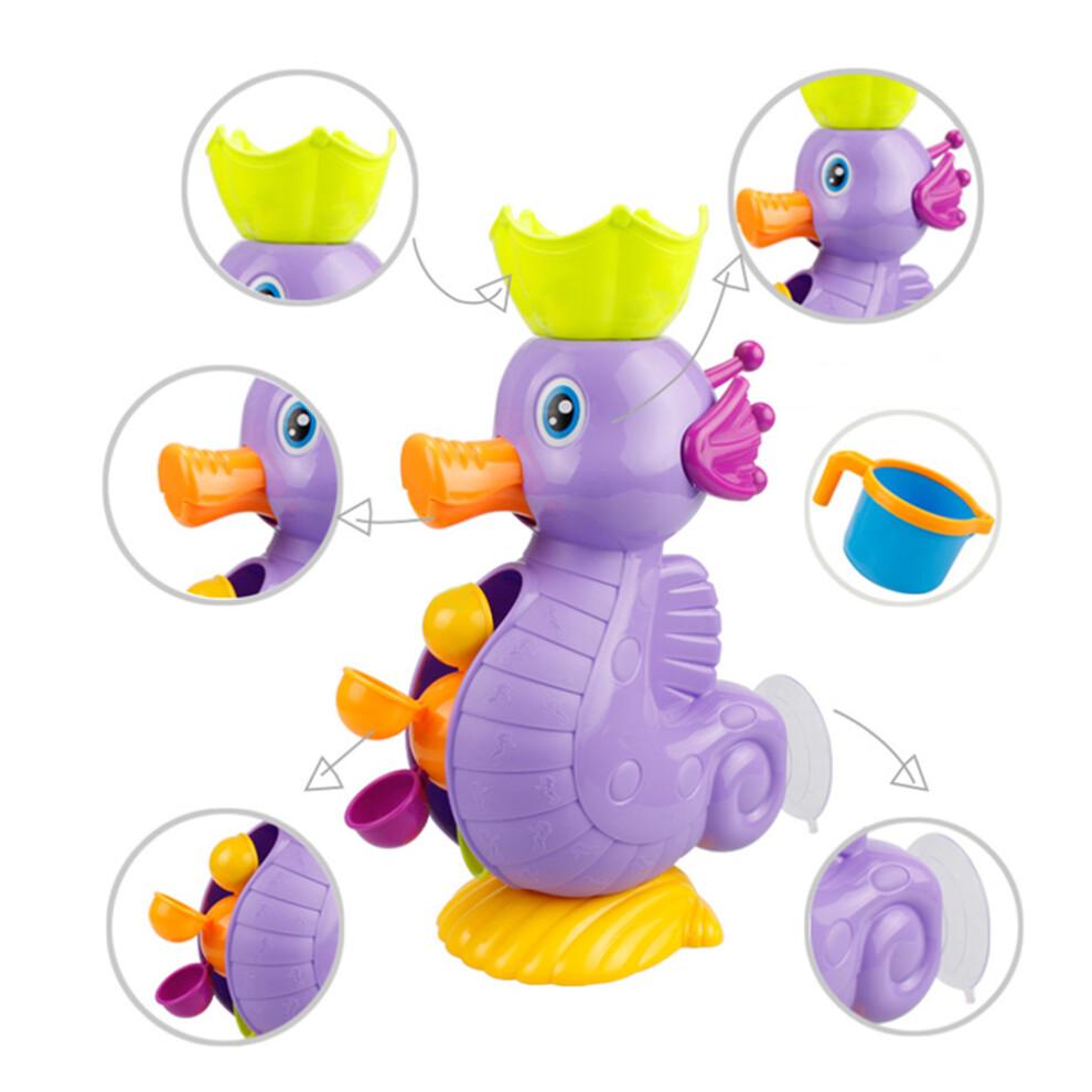Bade-Angelset mit Schlaufenmund Dinosaurier, Wasserspritzender Dinosaurier Spielzeug und Gelbes Quietscheentchen Für Kleinkinder zur Fähigkeitsentwicklung und Unterhaltung