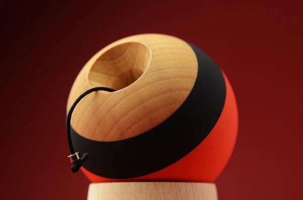 Okendama Kendama Candy Series ZERO1 RUSH Paint Shape, (Red Apple)