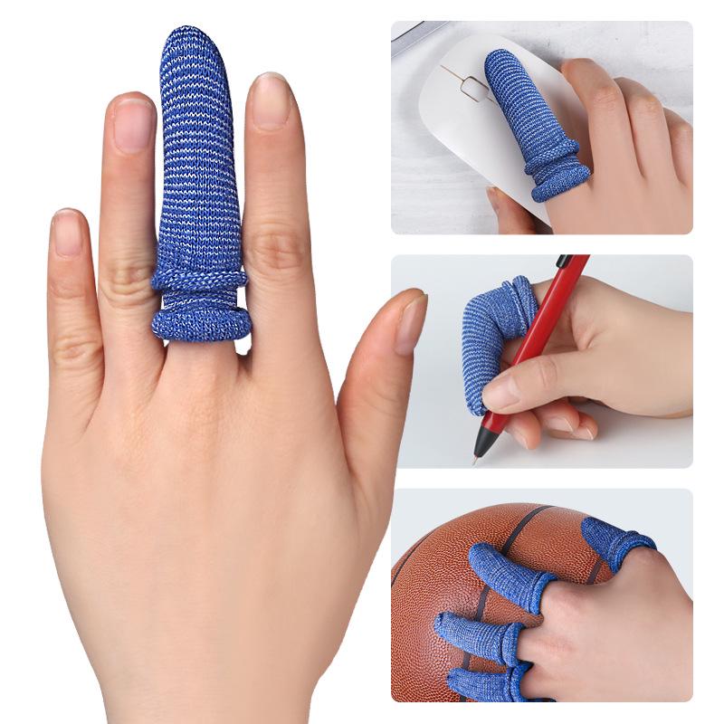 Breathable Tubular Finger Protector with Soft Rebound & Supportive Bandage for Sports