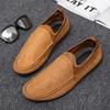 Summer Men Casual Shoes Fashion Man Loafers Breathable Flats Comfortable Lazy Driving Shoes Outdoor Non-slip Soft Canvas Shoes
