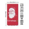 Tuniu Charming Christmas Santa Claus Bathroom Shower Curtain Festive Holiday Decor Fun Cute Holiday Decor Waterproof Fabric For
