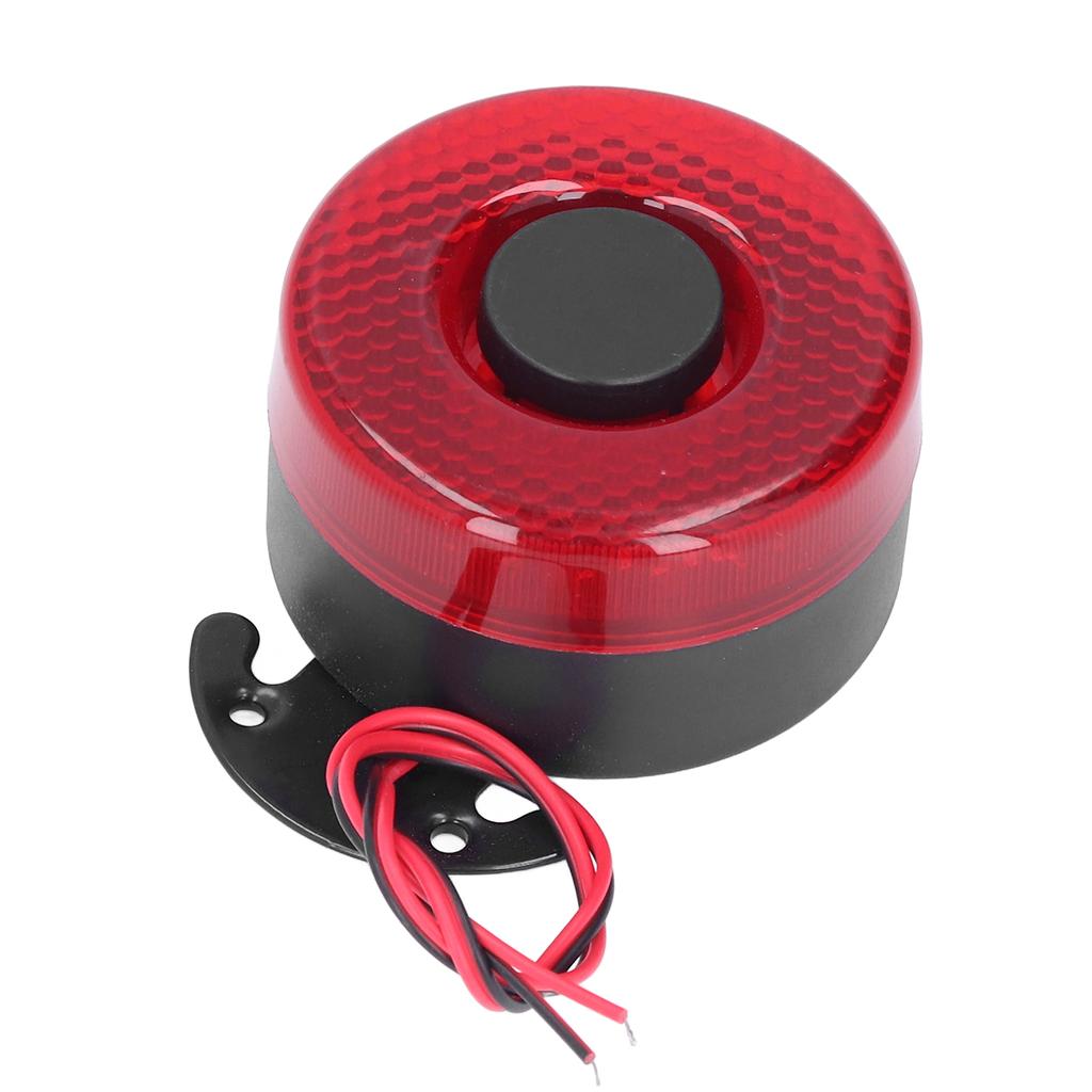 Autohupe, 12 V, ABS, 105 dB, elektrische Warnhupe mit blinkenden LED-Lichtern für LKW, UTV, ATV