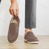 Men Flat Loafers Frosted Suede Flat Shoes Comfortable Non Slip Loafers Lightweight Trendy Outdoor Casual Shoes 2025