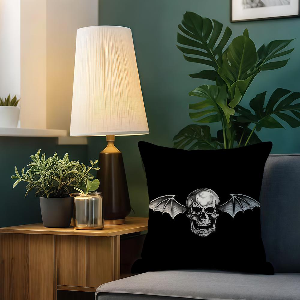 Rock Band A-Avenged Sevenfold cushion cover For Sofa Car Office Cafe Soft And Comfortable Double-Sided Printing Pillow Cover