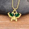 Nidin 8 Colors Fashion Korea Style New Butterfly Pendant Necklace Gift For Girl Cute Lovely Neck Jewelry Wholesale Dropshipping