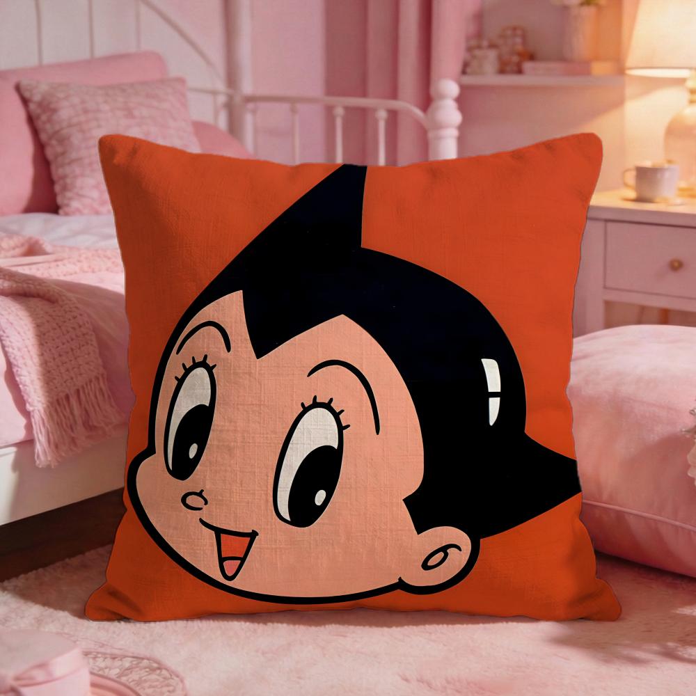 Astro BBoys Cute Cartoon Cushion Cover Premium Comfort Reversible Pillow Cove Two In One Design For Any Room Car Interior