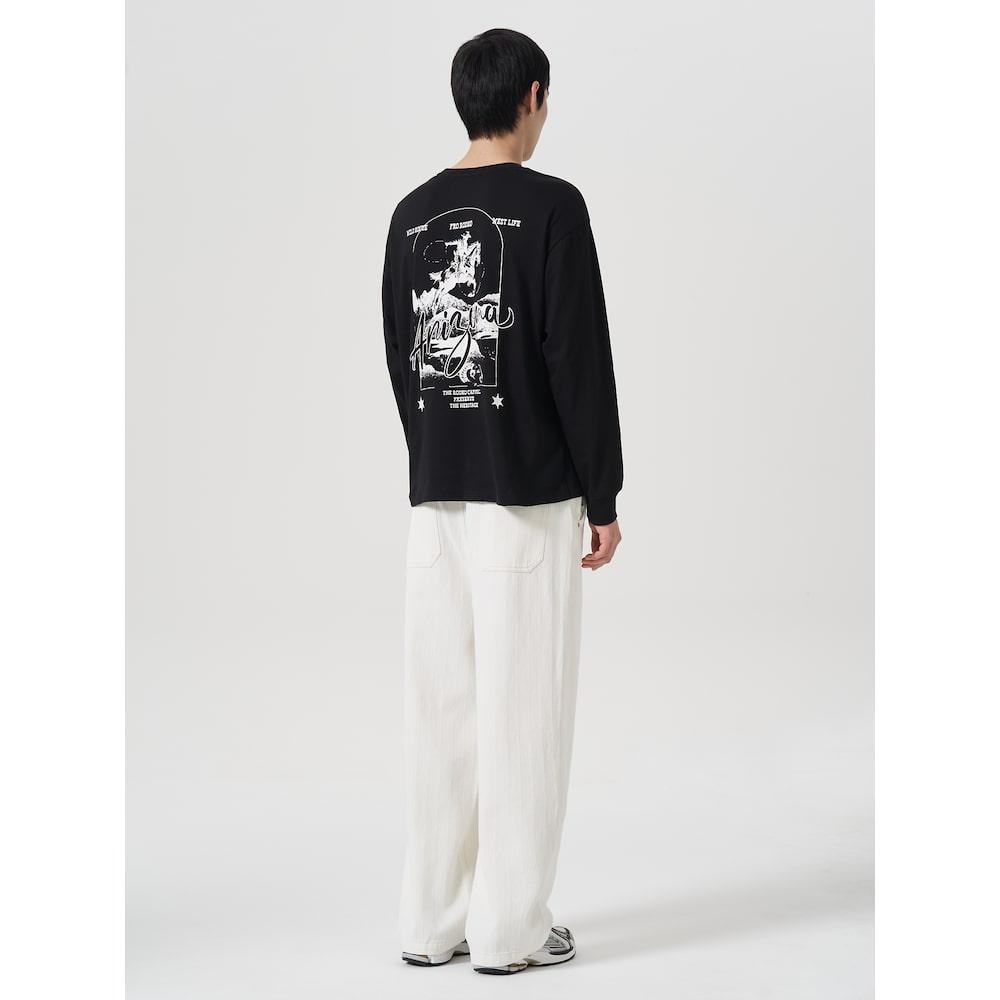 8Seconds Project(Ww6) Western Graphic Long Sleeve T-Shirt Black (454841Hqa5)