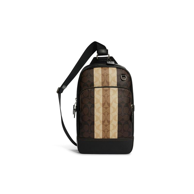 

Новая сумка слинг COACH Graham из коровьей кожи, средняя, мужская C3229-QBMAA 20.1*5.6*34.0CM